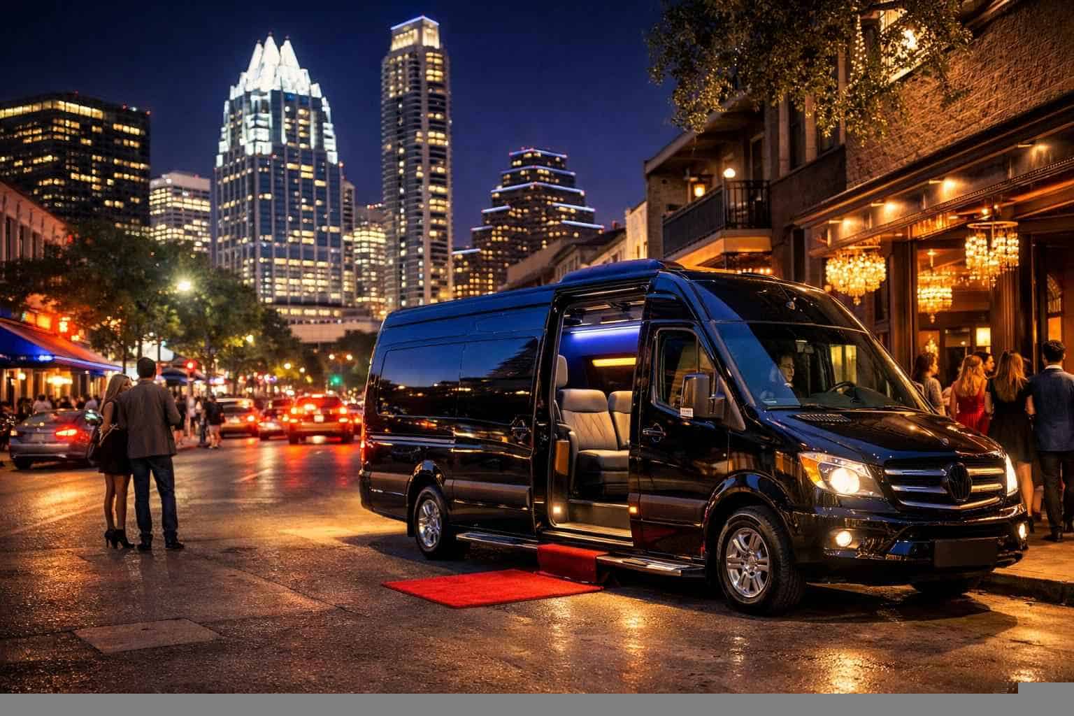 Do you service nightlife areas and downtown districts in Austin Texas for hourly charters?