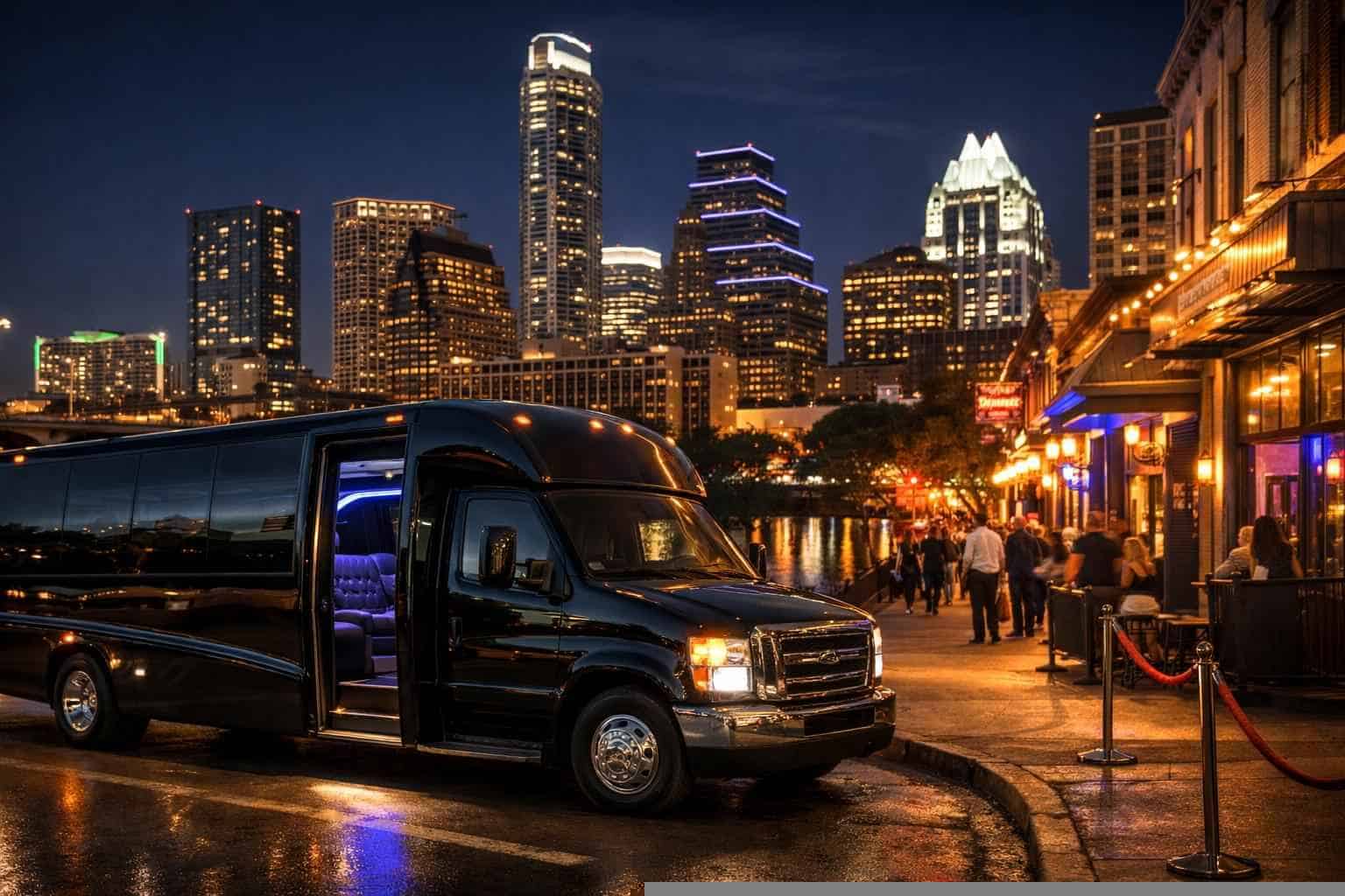 Do You Service Nightlife Areas And Downtown Districts In Austin Texas For Hourly Charters