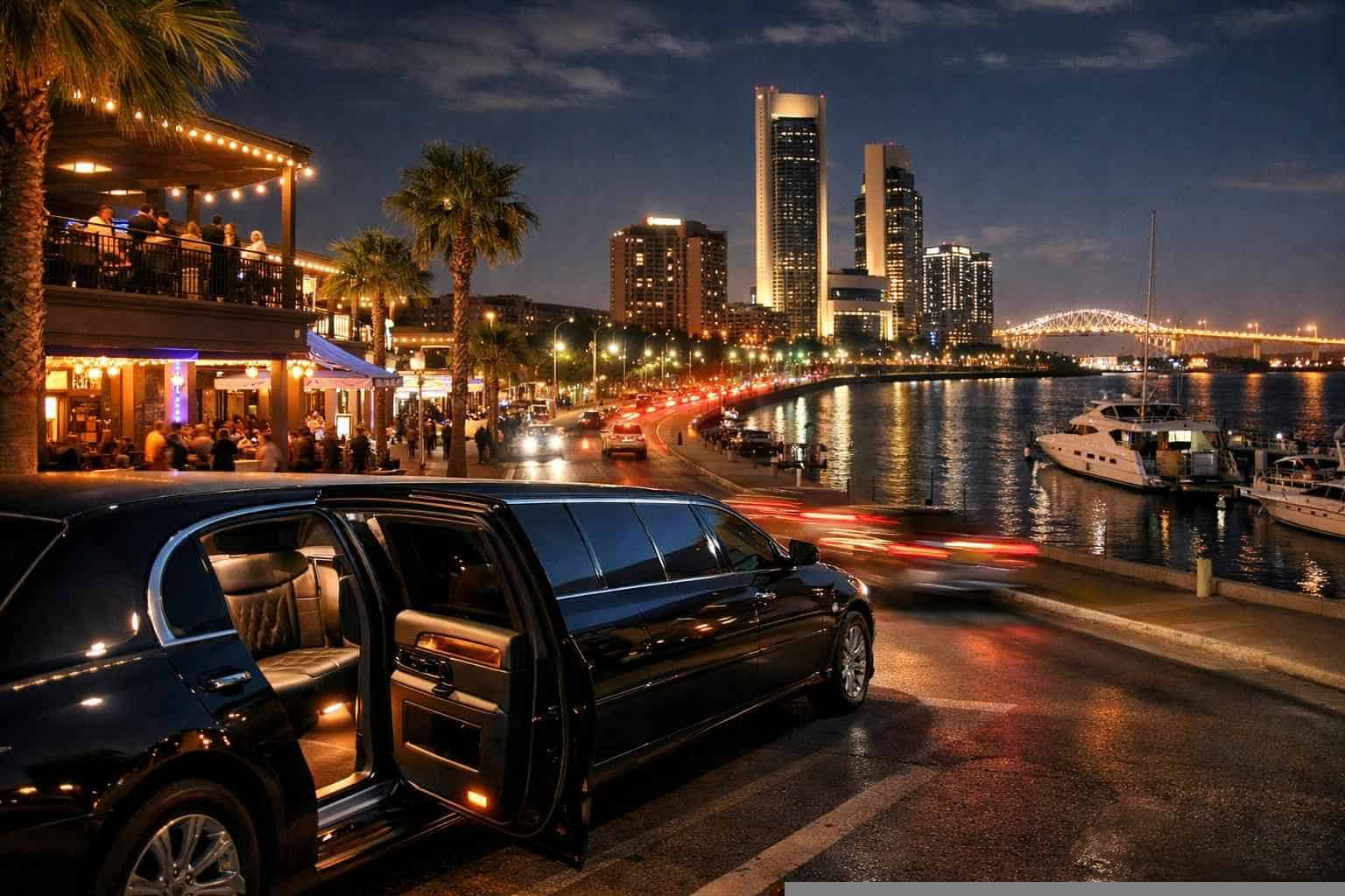 Do You Service Nightlife Areas And Downtown Districts In Corpus Christi Texas For Hourly Charters?
