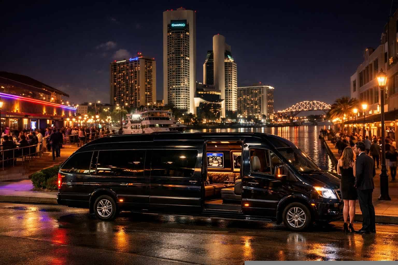 Do you service nightlife areas and downtown districts in Corpus Christi Texas for hourly charters?