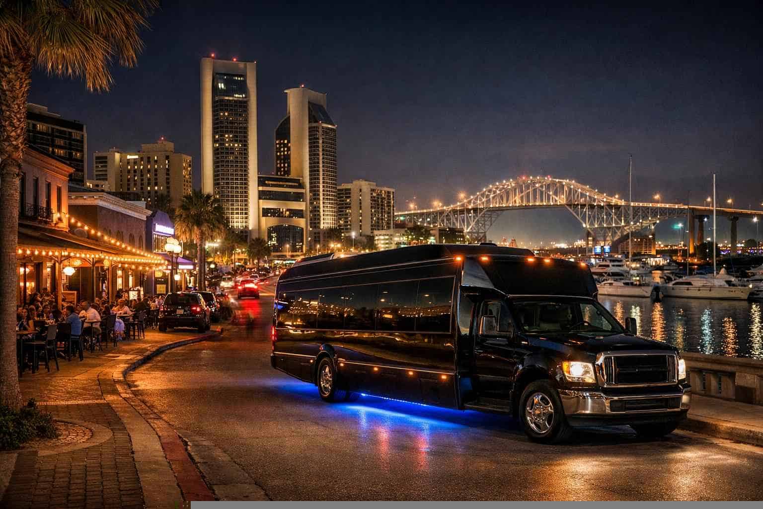 Do You Service Nightlife Areas And Downtown Districts In Corpus Christi Texas For Hourly Charters