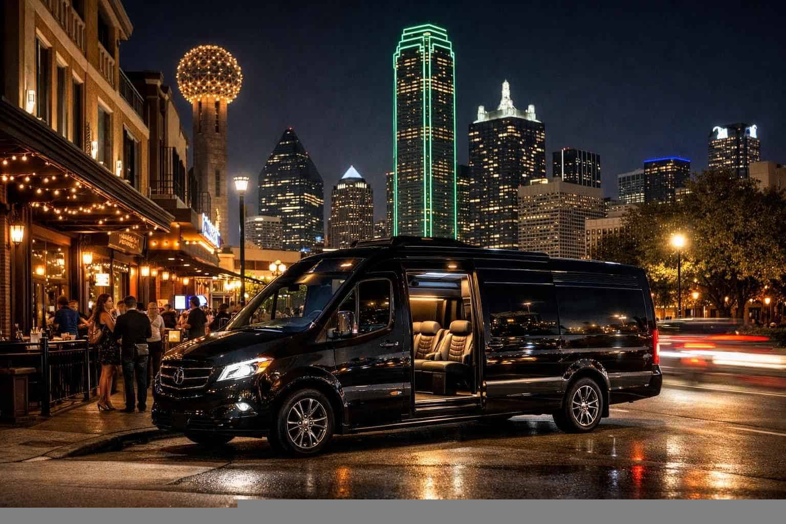 Do you service nightlife areas and downtown districts in Dallas Texas for hourly charters
