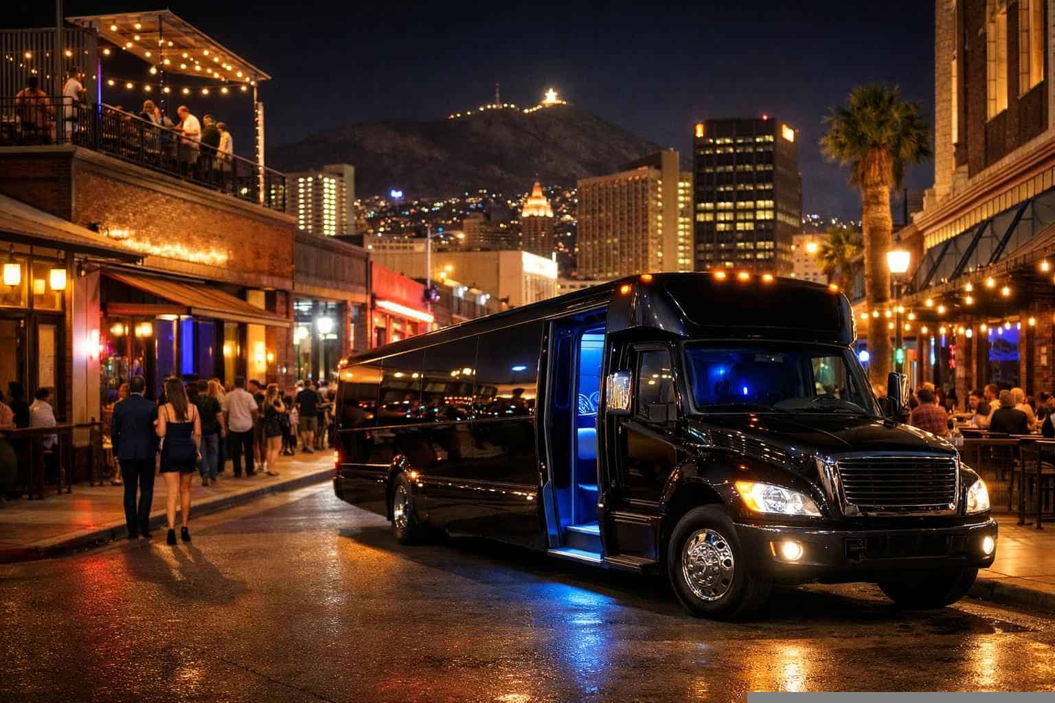 Do you service nightlife areas and downtown districts in El Paso Texas for hourly charters?