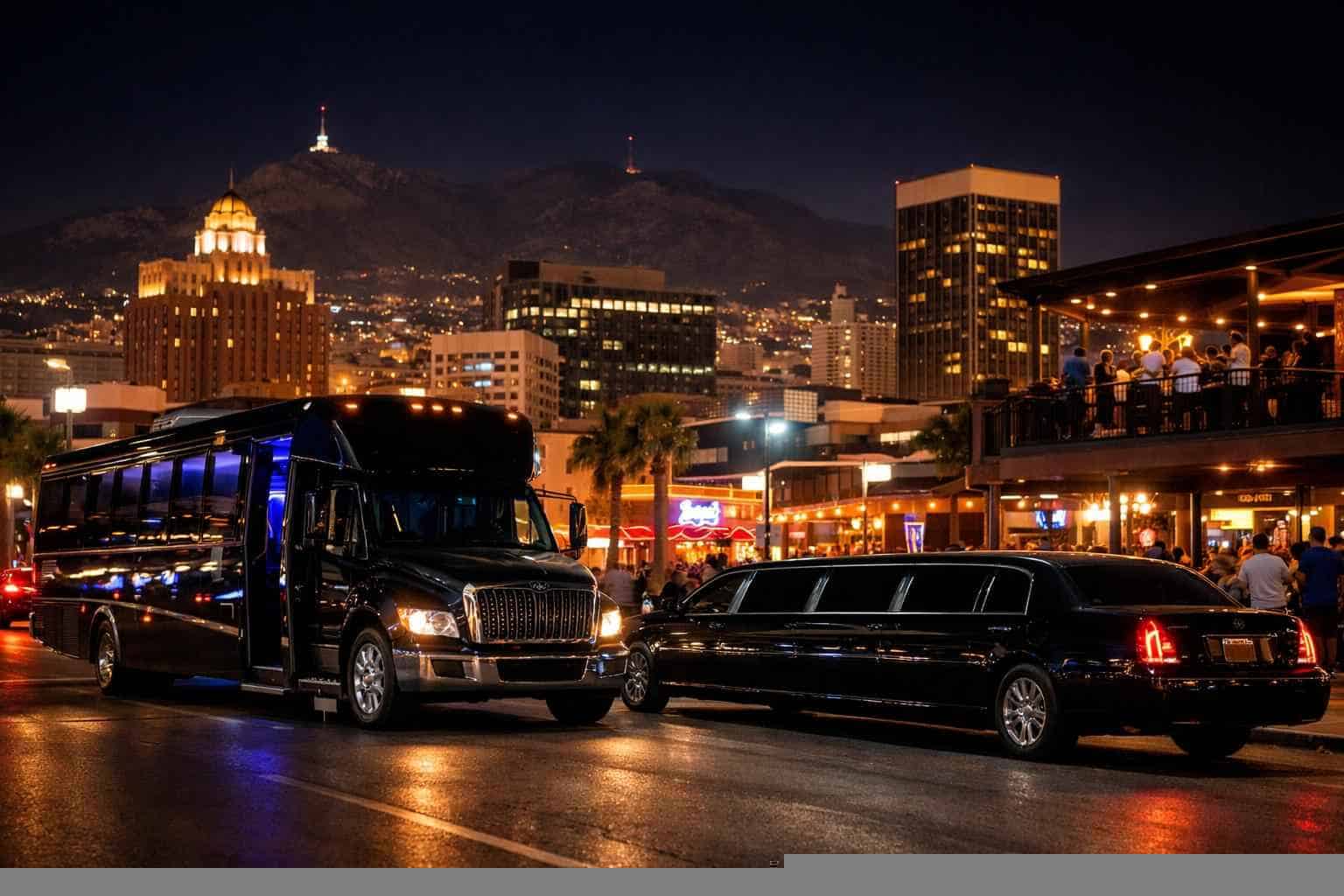 Do you service nightlife areas and downtown districts in El Paso Texas for hourly charters?