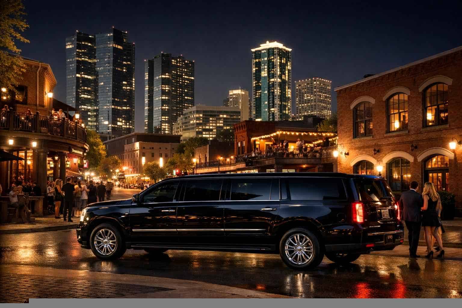 Do you service nightlife areas and downtown districts in Fort Worth Texas for hourly charters?