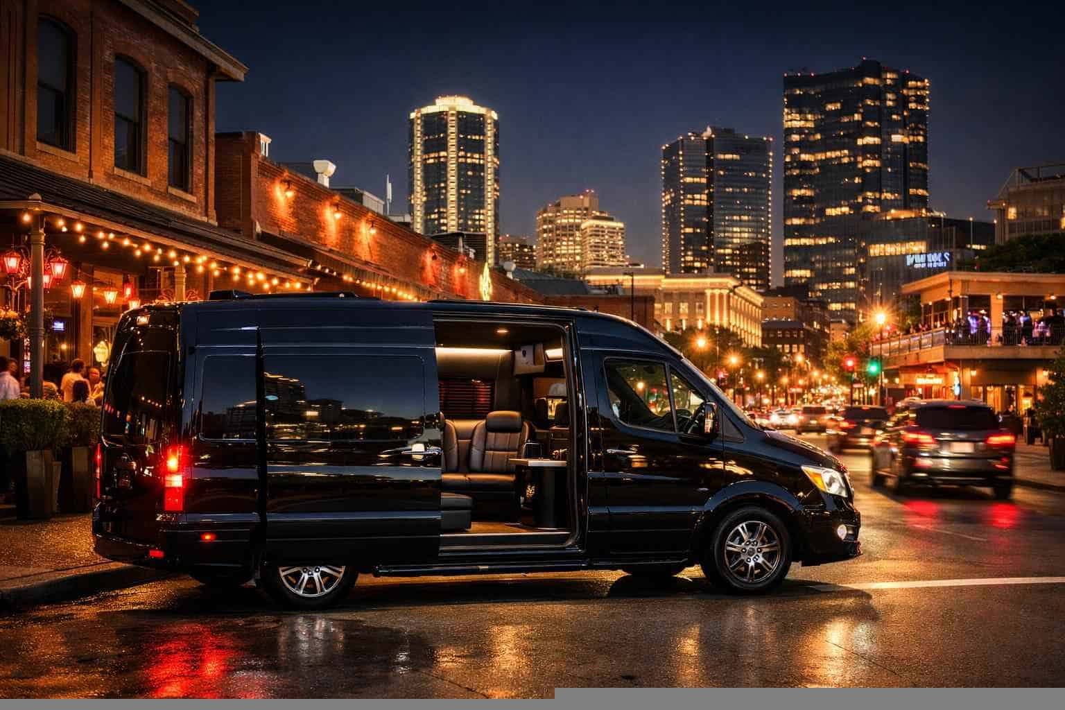 Do you service nightlife areas and downtown districts in Fort Worth Texas for hourly charters?