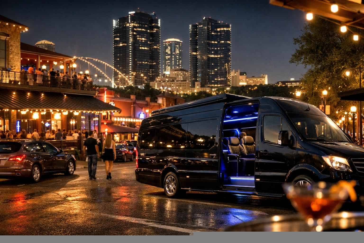 Do you service nightlife areas and downtown districts in Fort Worth Texas for hourly charters