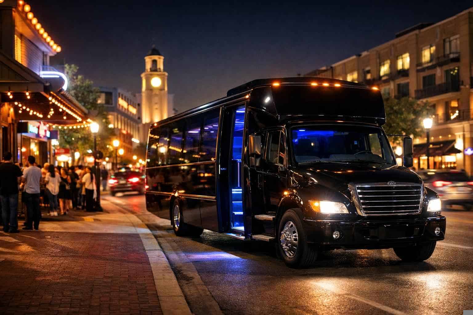 Do You Service Nightlife Areas And Downtown Districts In Garland Texas For Hourly Charters?