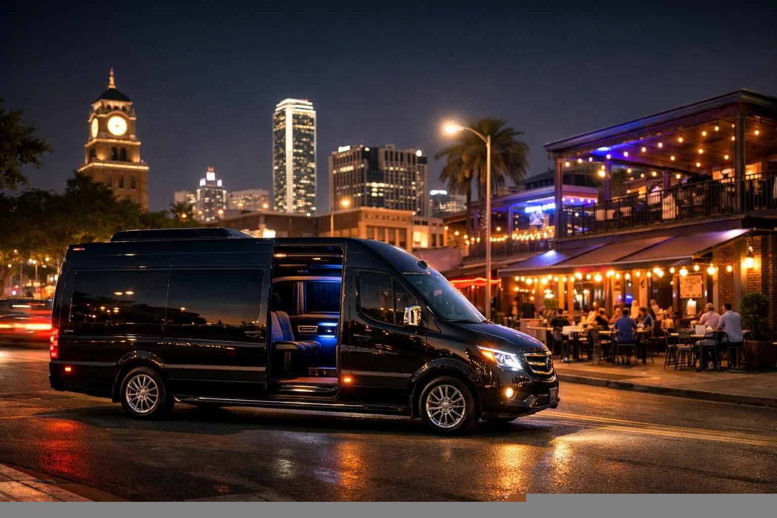 Do You Service Nightlife Areas And Downtown Districts In Garland Texas For Hourly Charters