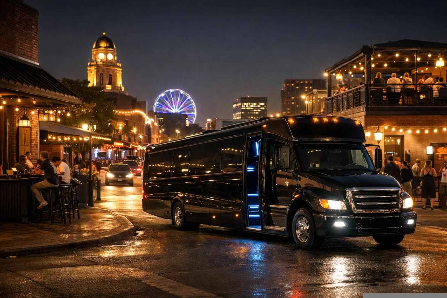Do You Service Nightlife Areas And Downtown Districts In Garland Texas For Hourly Charters?