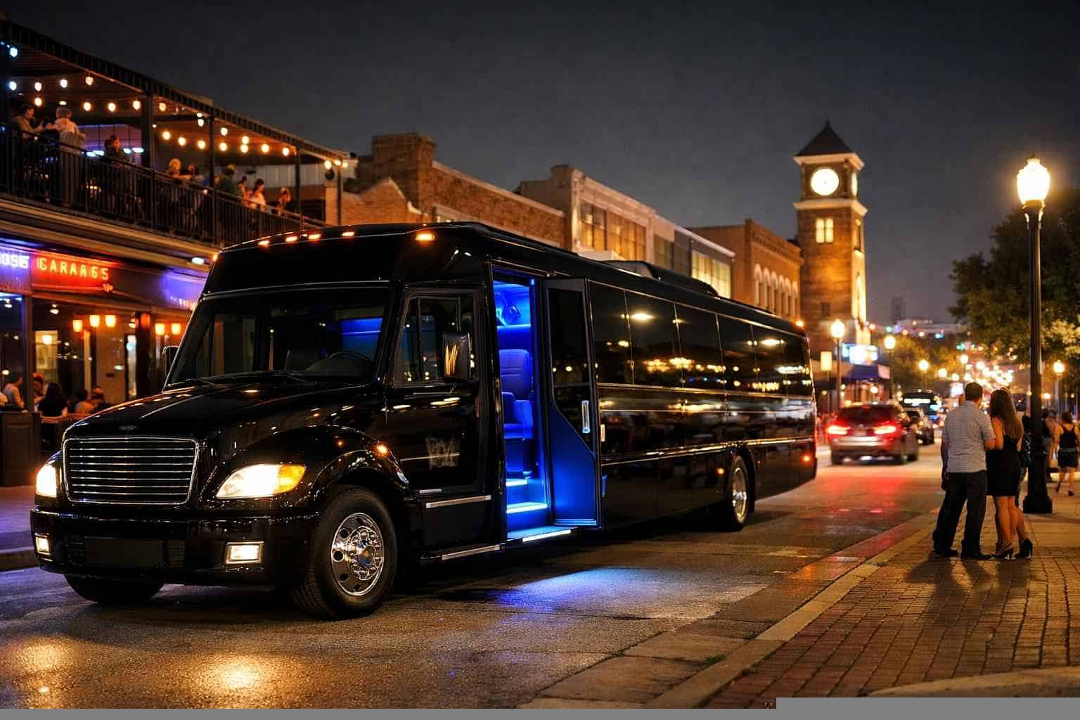 Do You Service Nightlife Areas And Downtown Districts In Garland Texas For Hourly Charters?