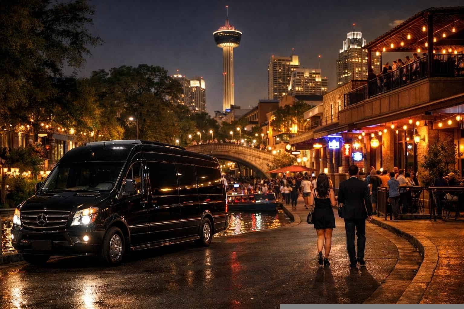 Do you service nightlife areas and downtown districts in San Antonio Texas for hourly charters