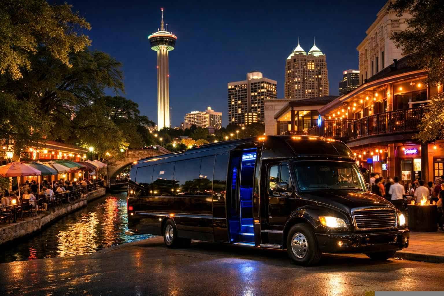 Do you service nightlife areas and downtown districts in San Antonio Texas for hourly charters?