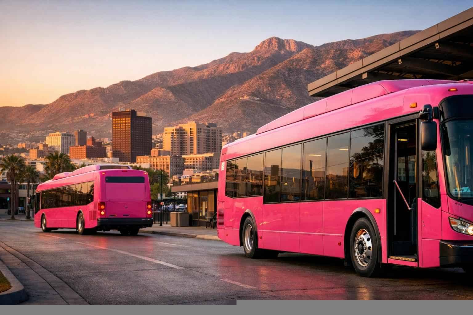 El Paso Pink Limo Party Bus Options