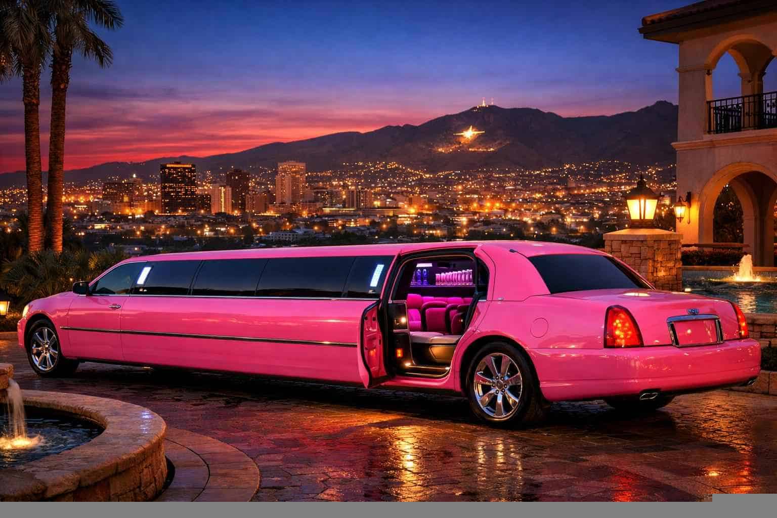 El Paso Texas Pink Limos