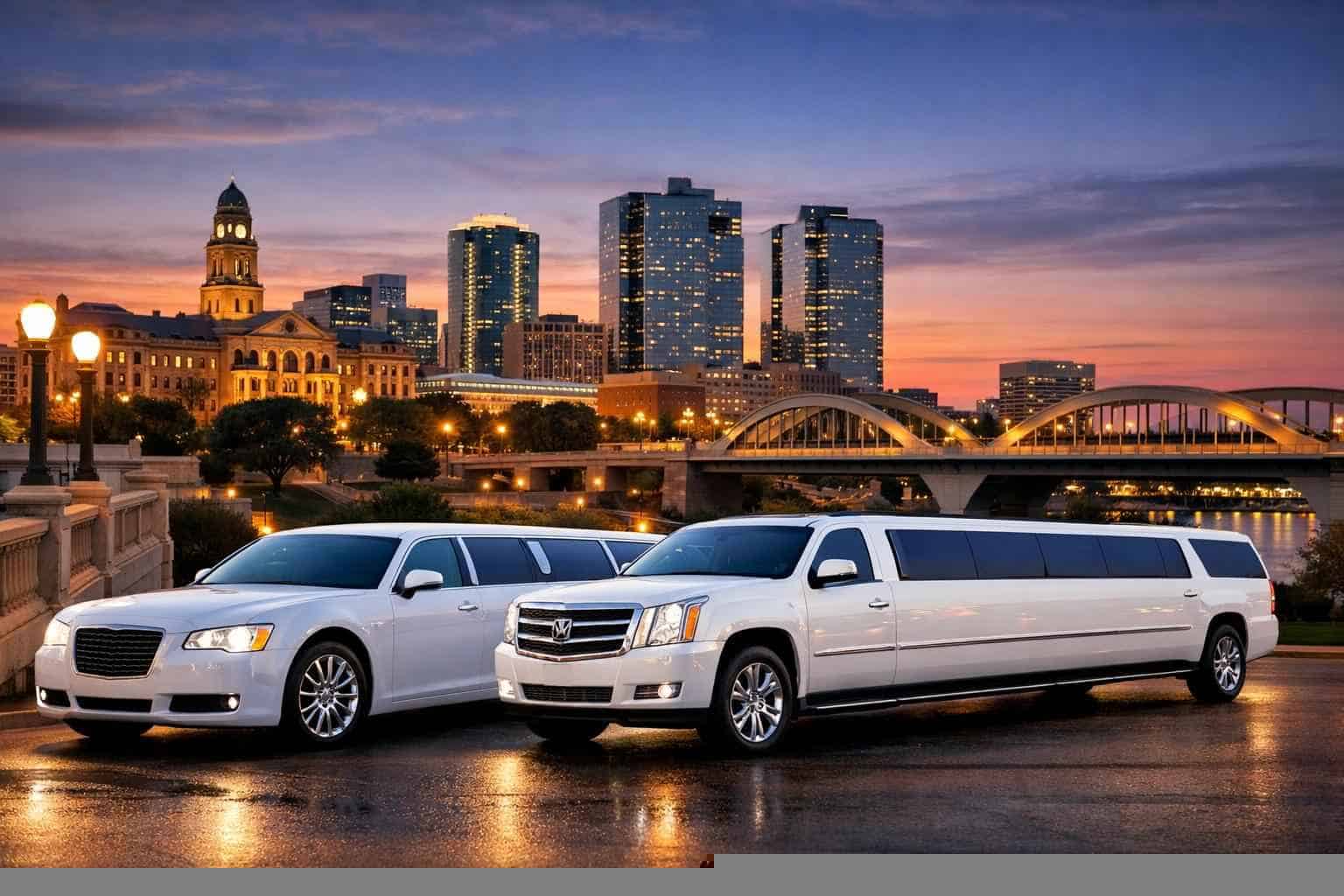 White Stretch Limos And SUV Limos In Fort Worth