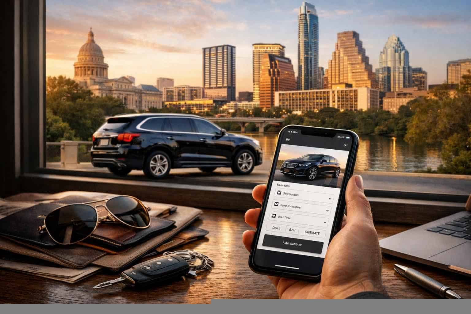 How do I get an instant quote for a trip in Austin Texas