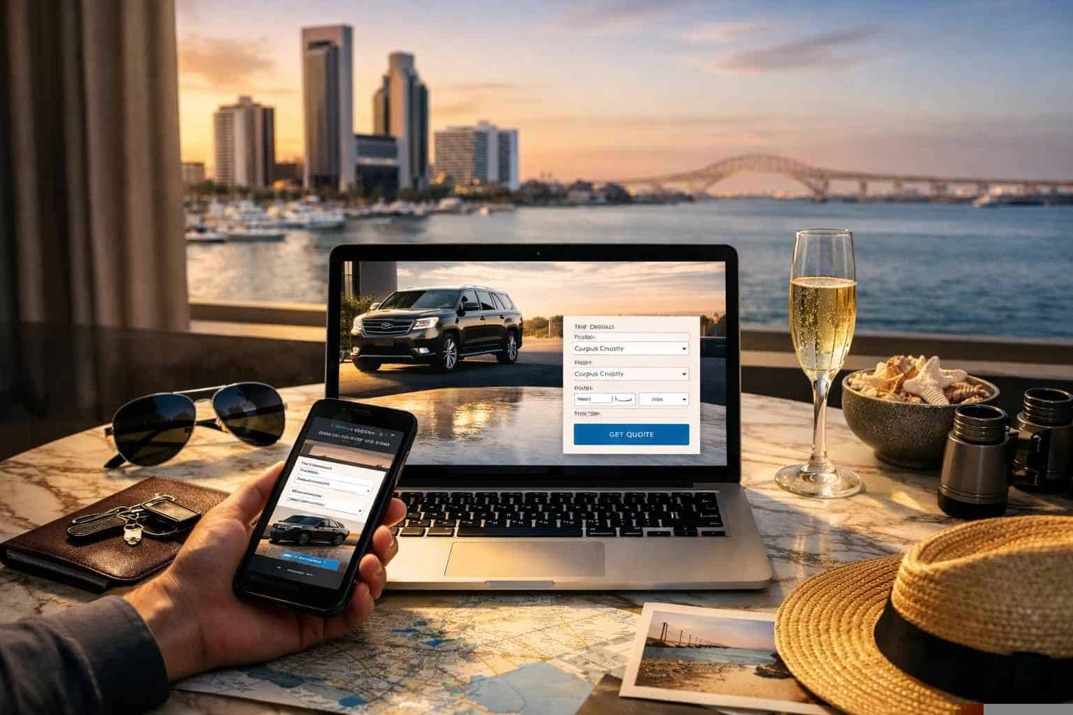 How do I get an instant quote for a trip in Corpus Christi Texas?