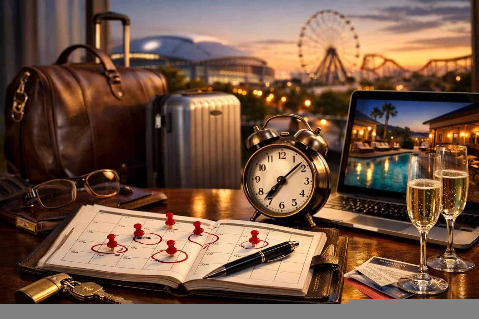 How far in advance should I reserve peak dates in Arlington Texas?