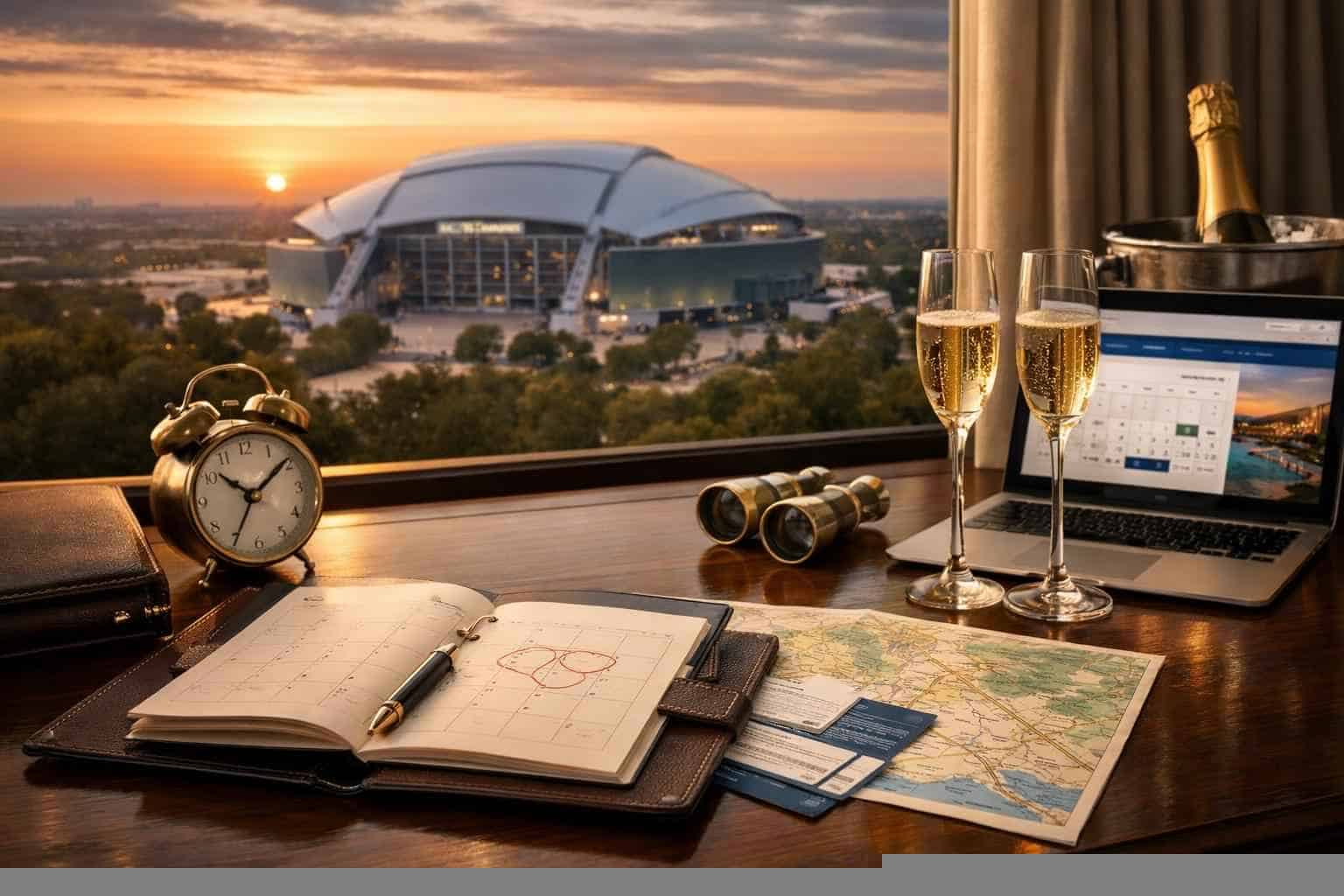How far in advance should I reserve peak dates in Arlington Texas?