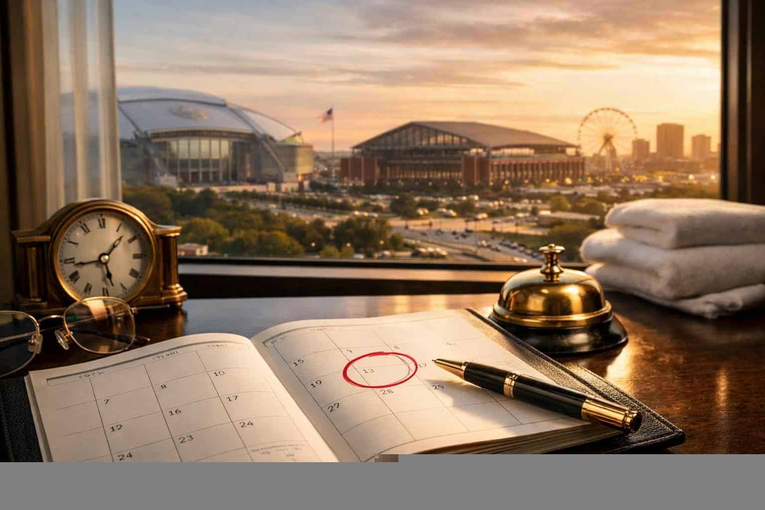 How far in advance should I reserve peak dates in Arlington Texas?