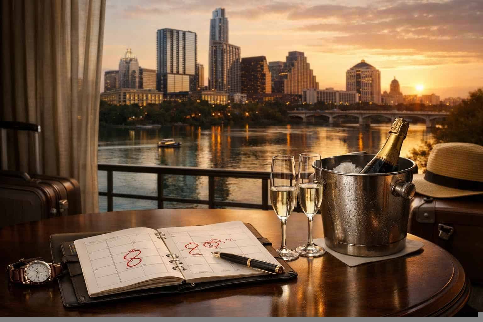 How far in advance should I reserve peak dates in Austin Texas?