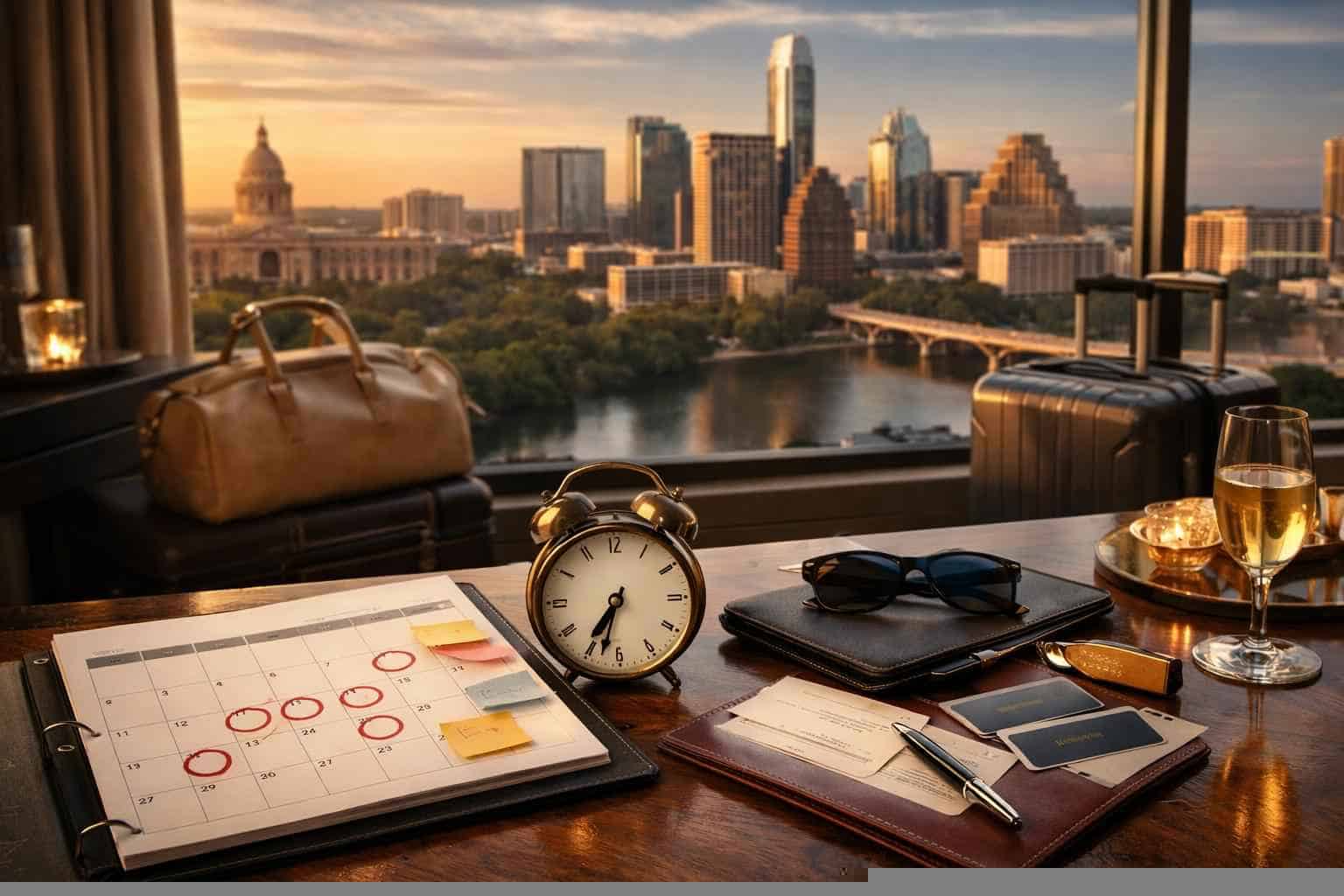 How far in advance should I reserve peak dates in Austin Texas?