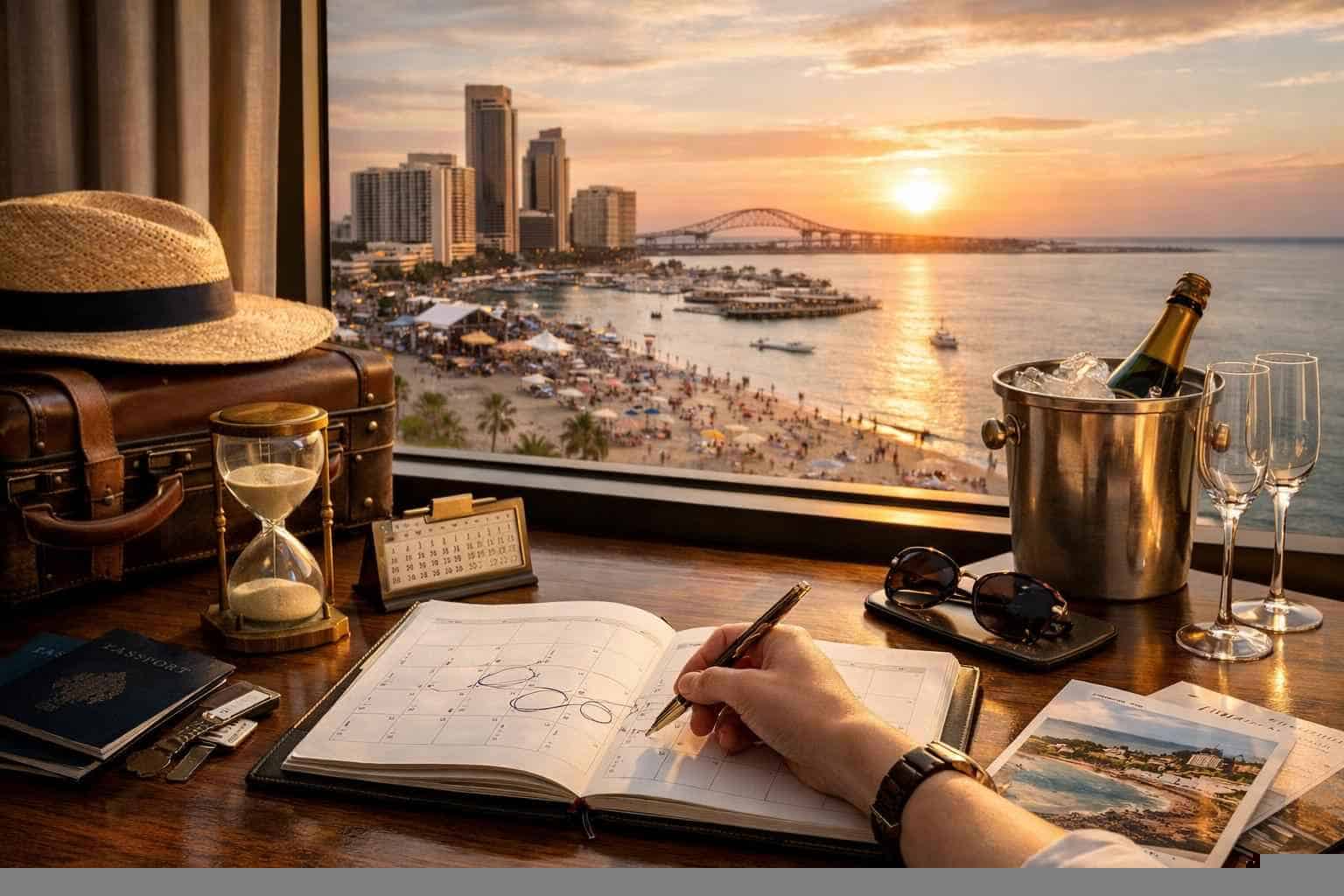 How far in advance should I reserve peak dates in Corpus Christi Texas