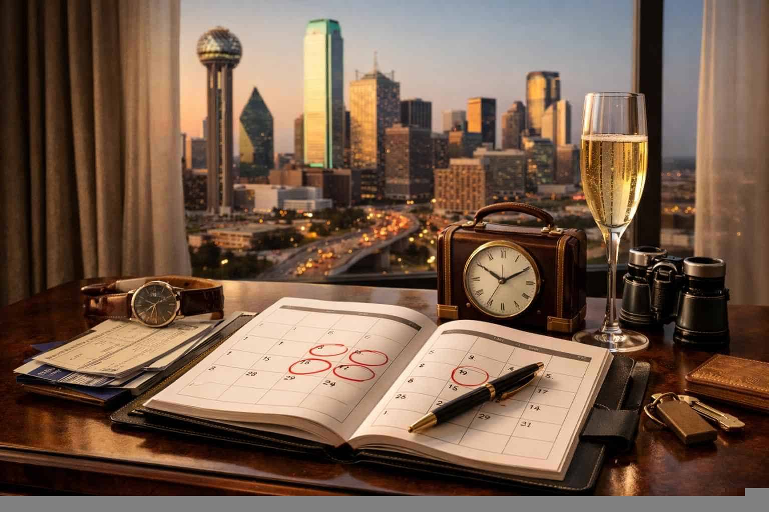 How far in advance should I reserve peak dates in Dallas Texas