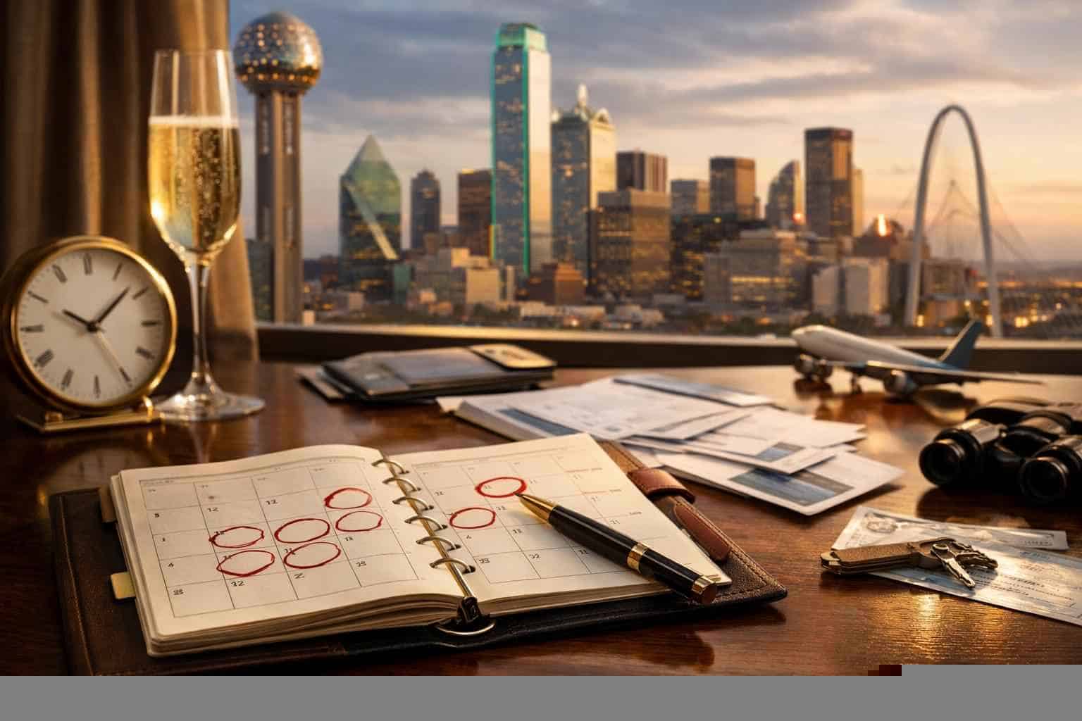 How far in advance should I reserve peak dates in Dallas Texas?