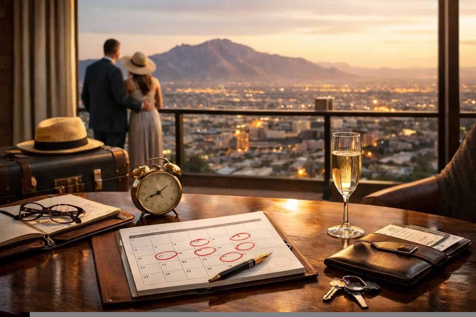 How far in advance should I reserve peak dates in El Paso Texas