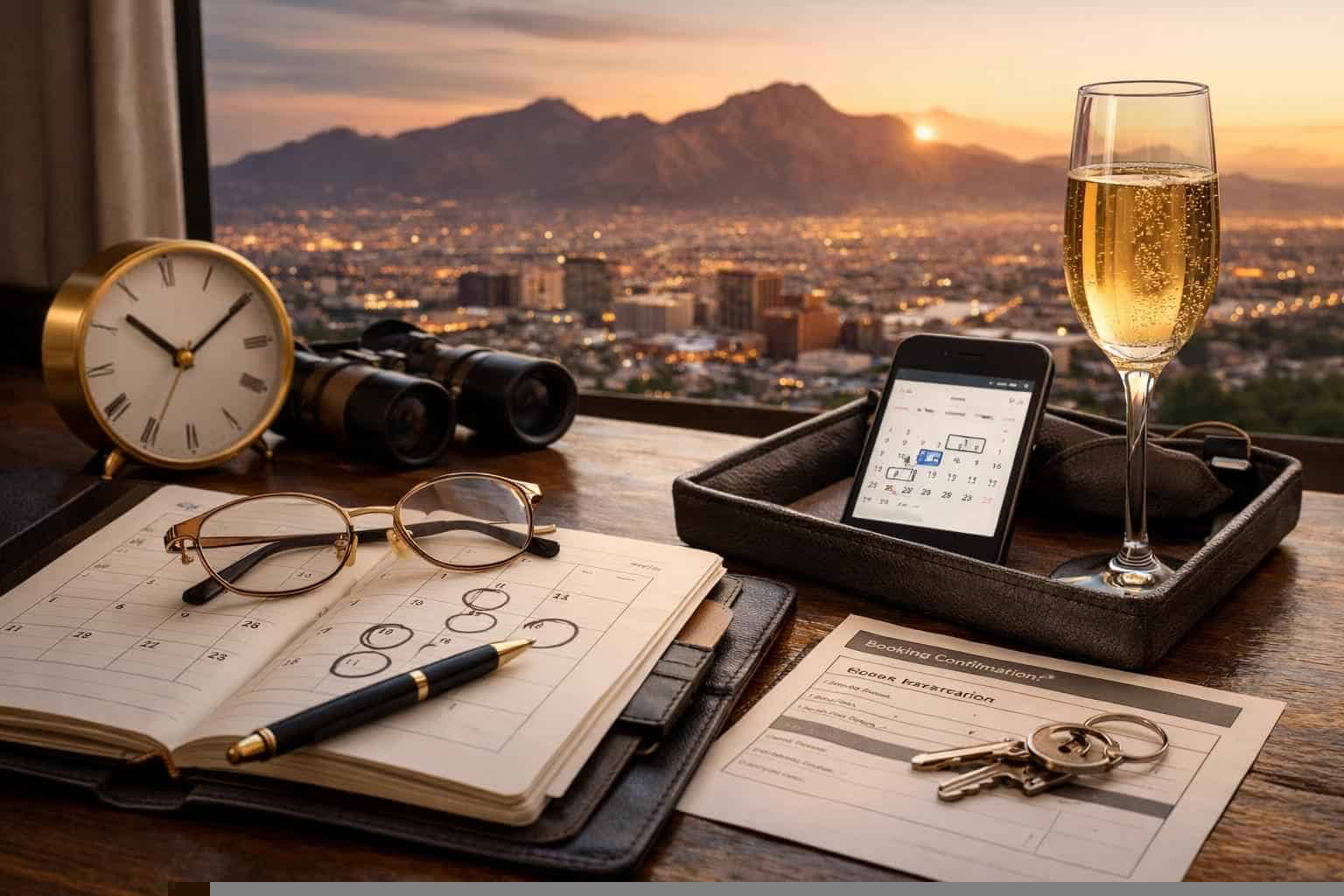 How far in advance should I reserve peak dates in El Paso Texas?