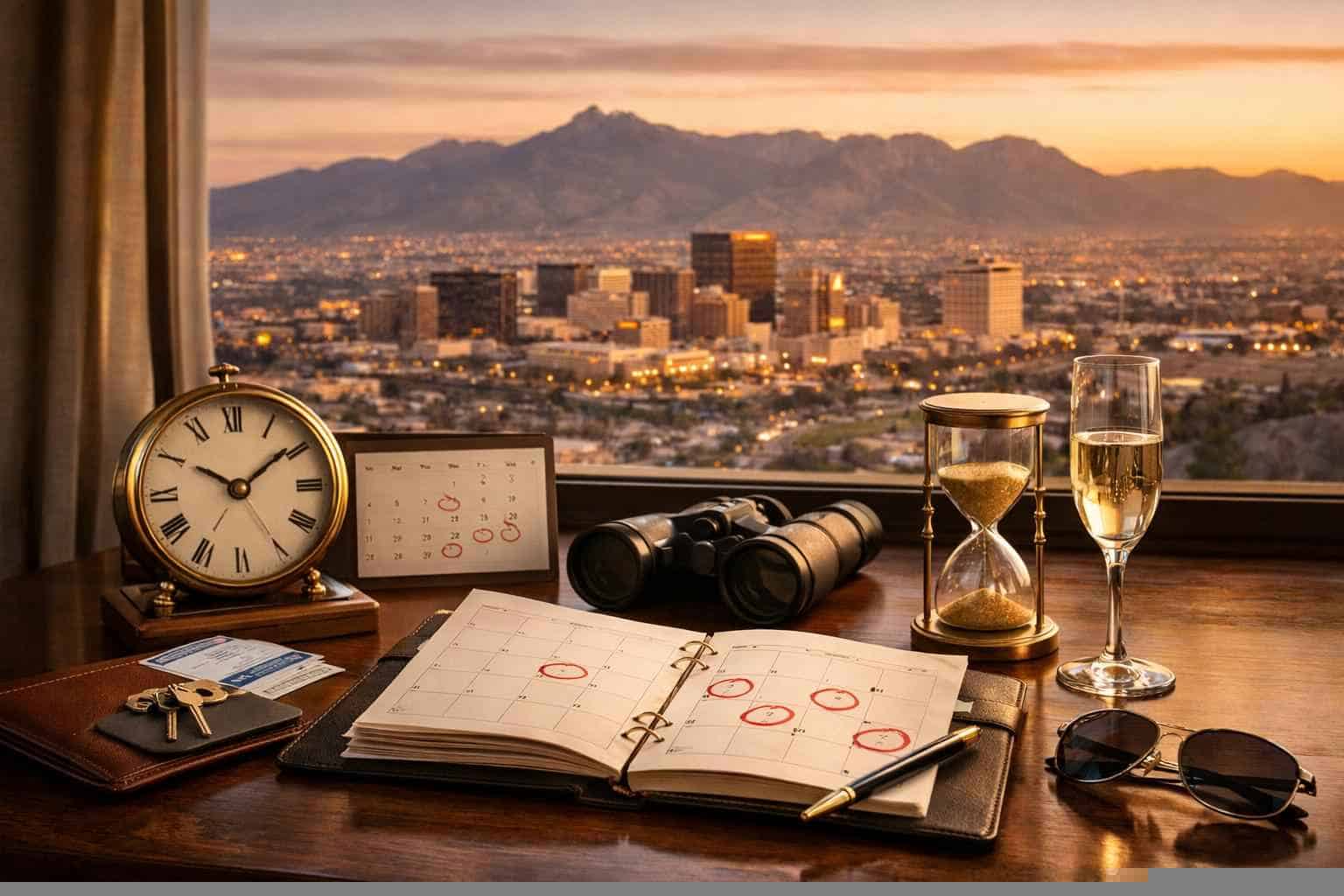 How far in advance should I reserve peak dates in El Paso Texas?