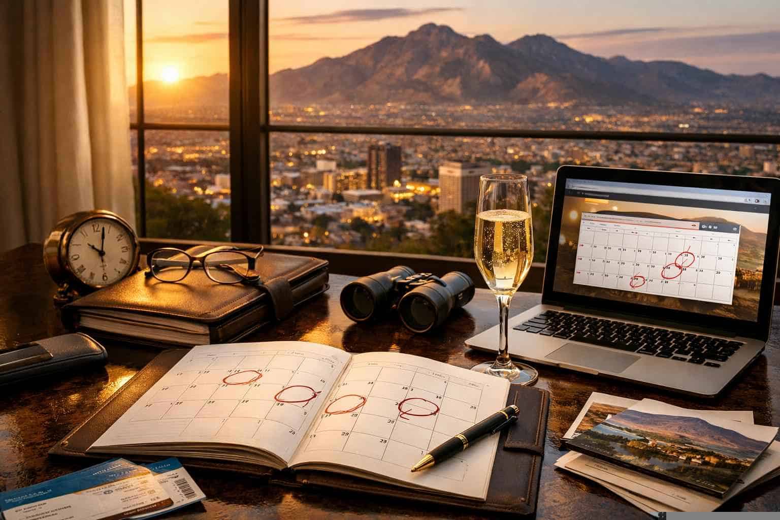 How far in advance should I reserve peak dates in El Paso Texas?