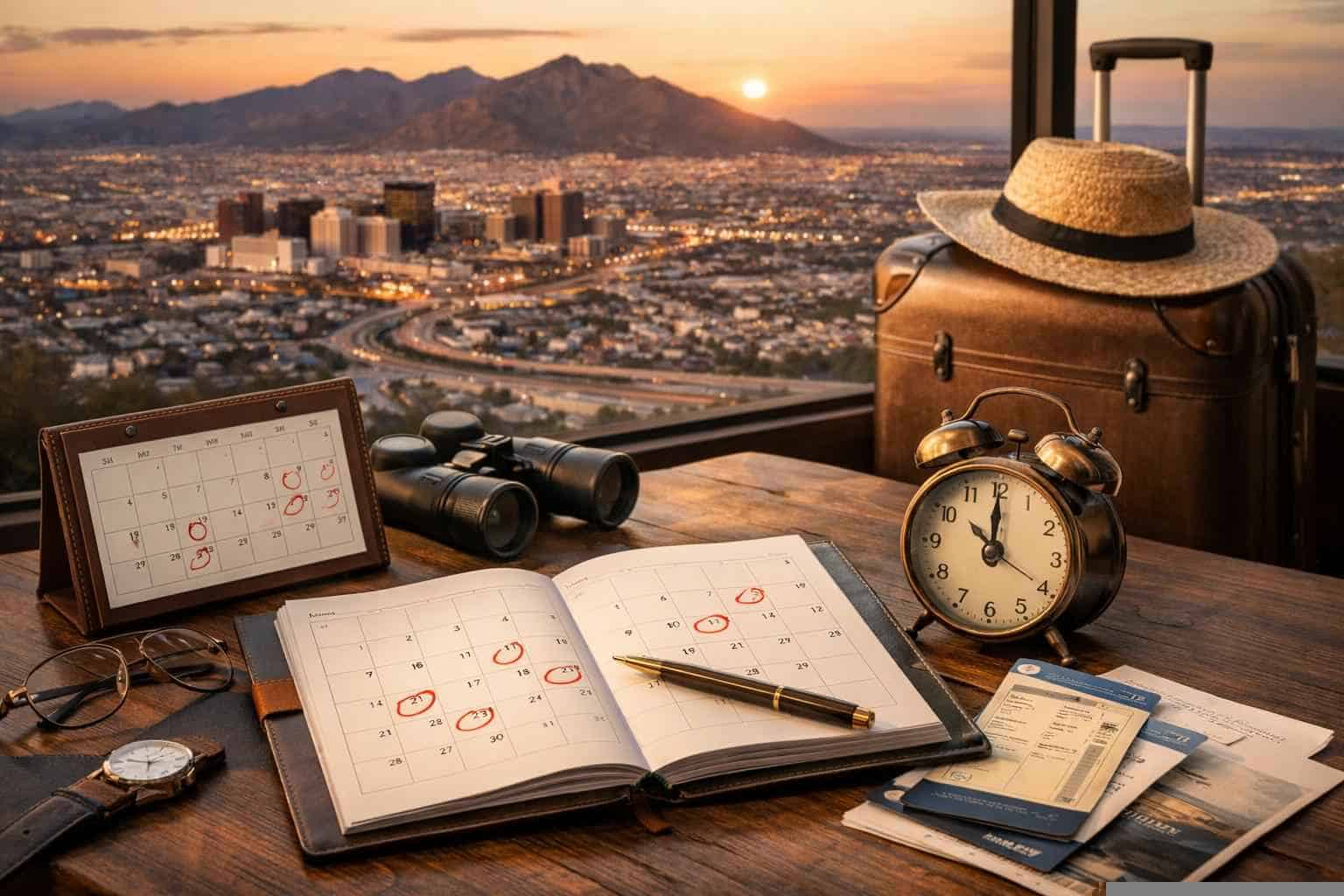 How far in advance should I reserve peak dates in El Paso Texas?