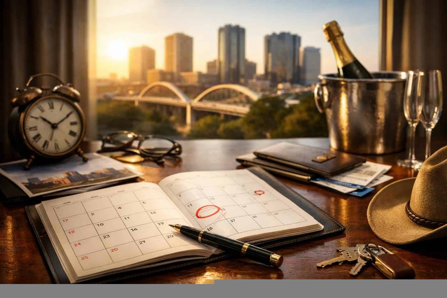 How far in advance should I reserve peak dates in Fort Worth Texas?