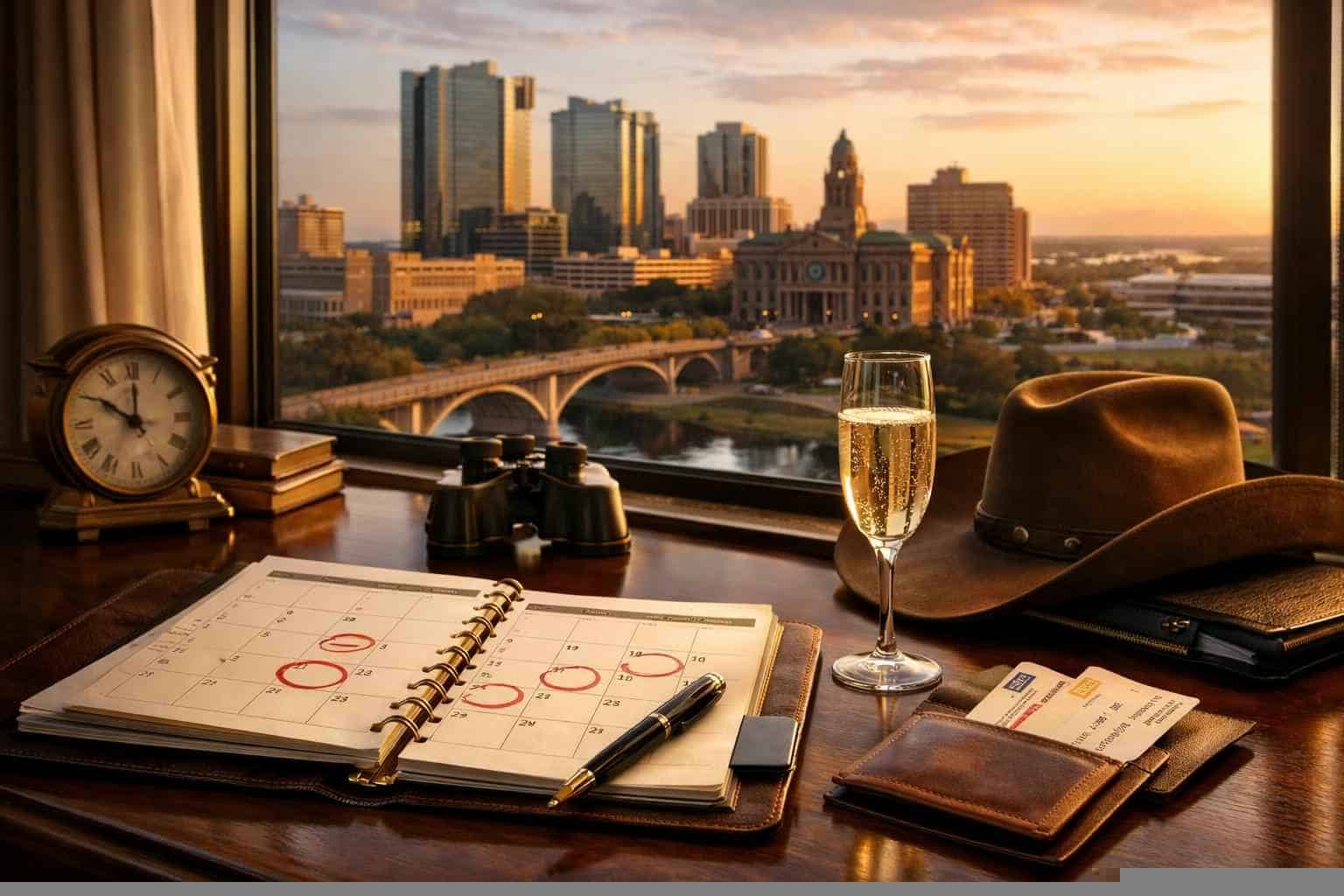 How far in advance should I reserve peak dates in Fort Worth Texas?