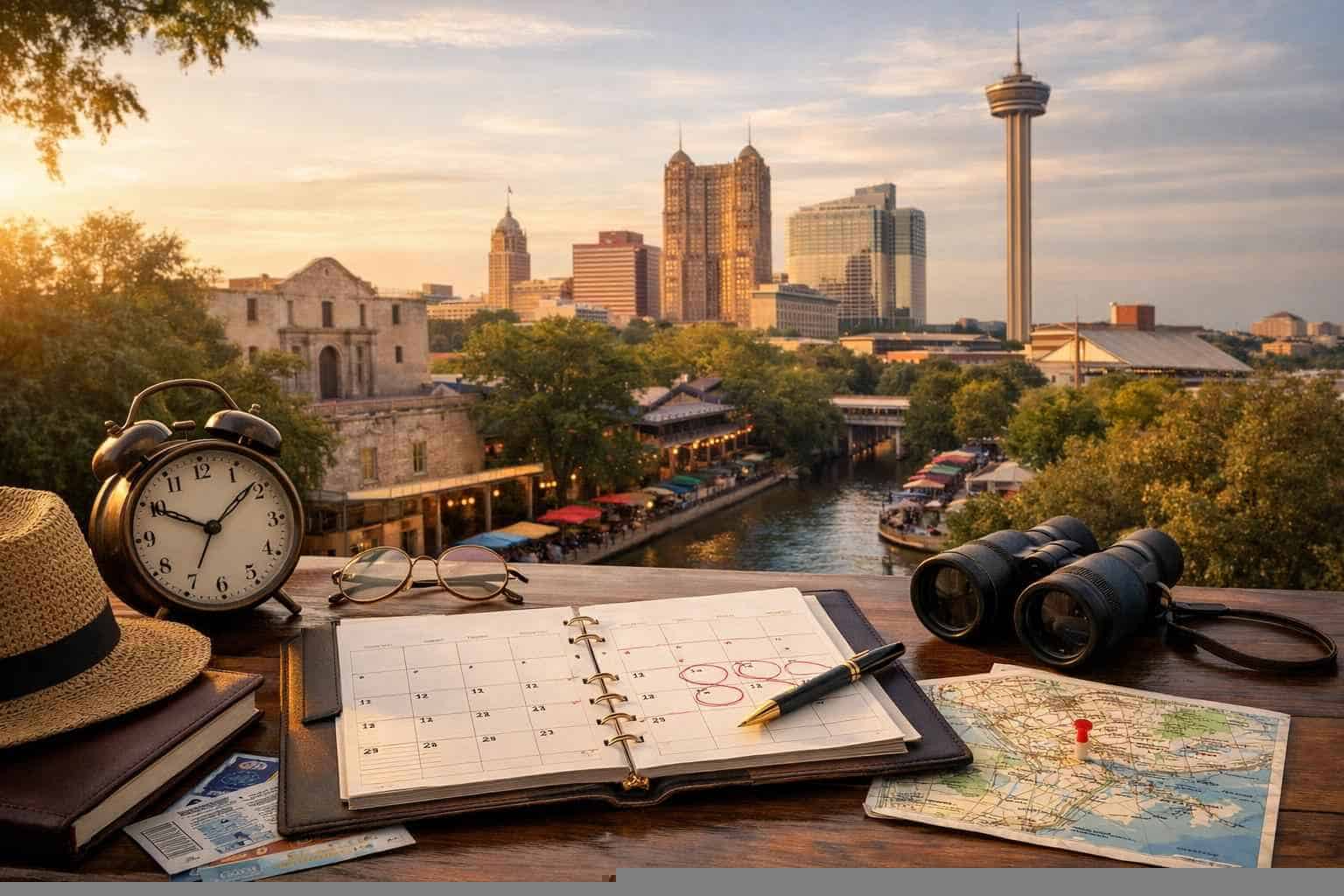 How far in advance should I reserve peak dates in San Antonio Texas?