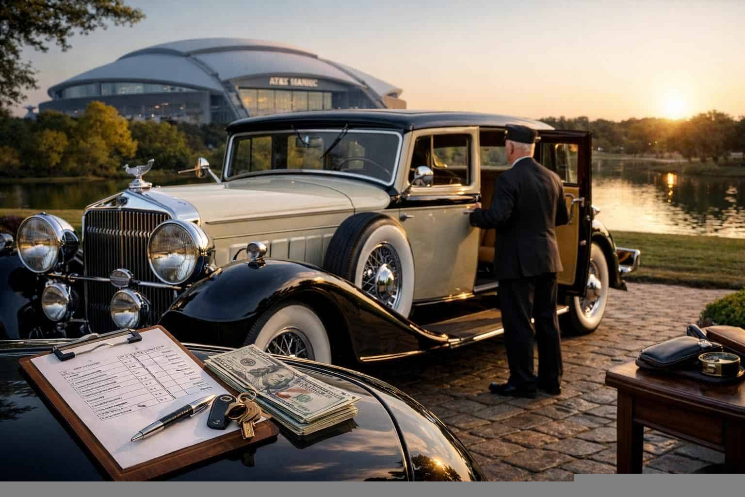 How Much Does Antique Vehicle Rental With Driver Cost In Arlington Texas