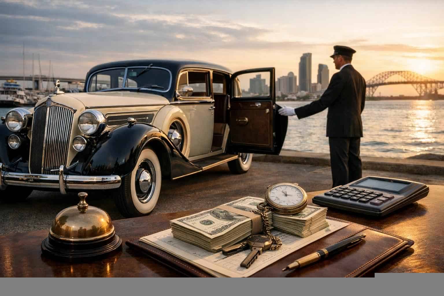 How much does antique vehicle rental with driver cost in Corpus Christi Texas