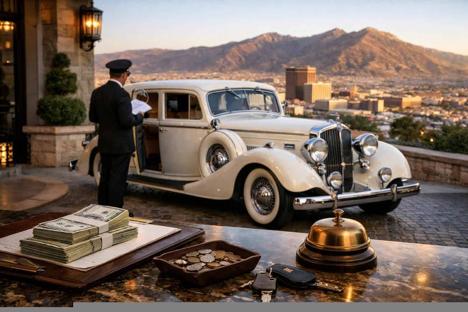 How much does antique vehicle rental with driver cost in El Paso Texas?