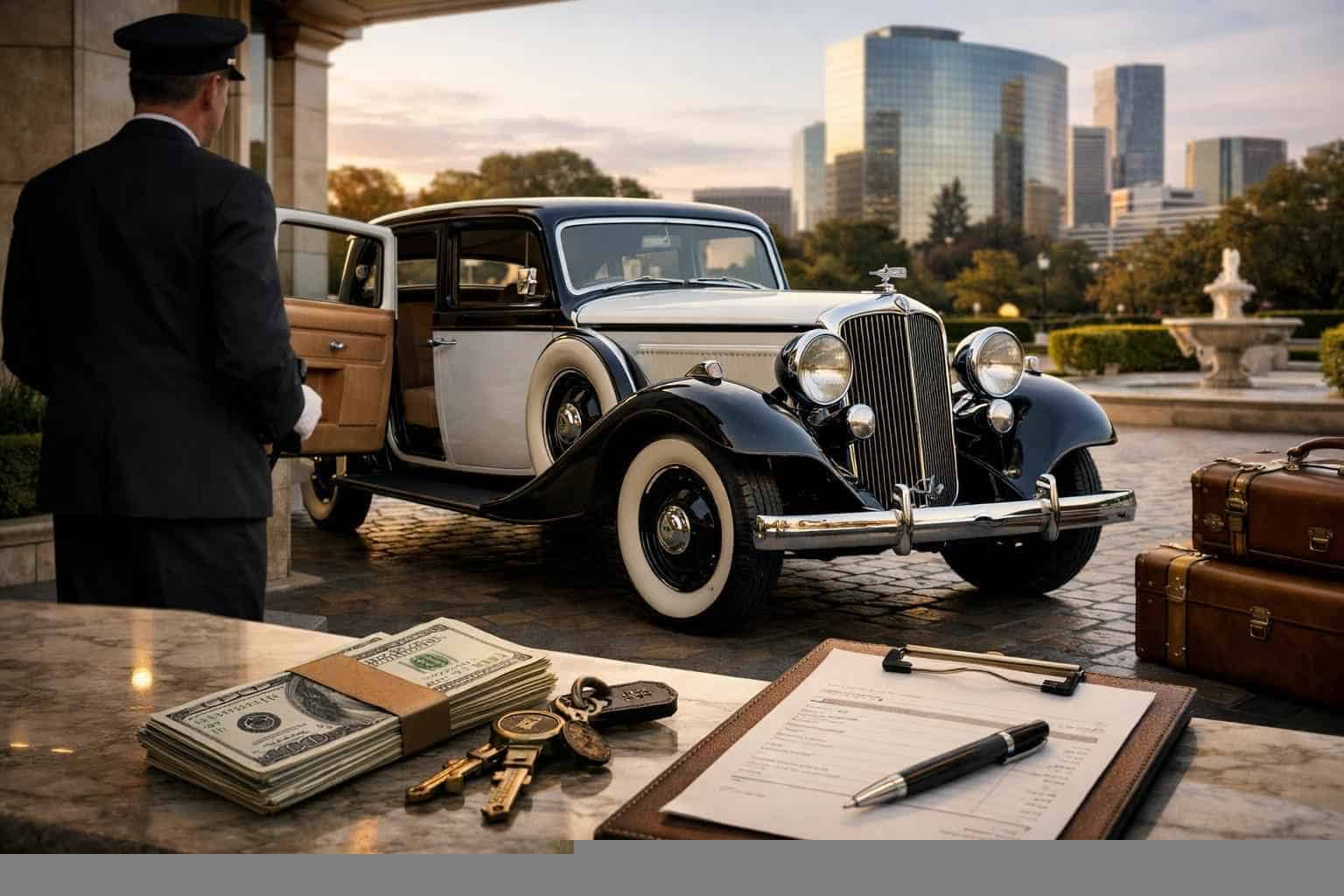 How Much Does Antique Vehicle Rental With Driver Cost In Irving Texas?