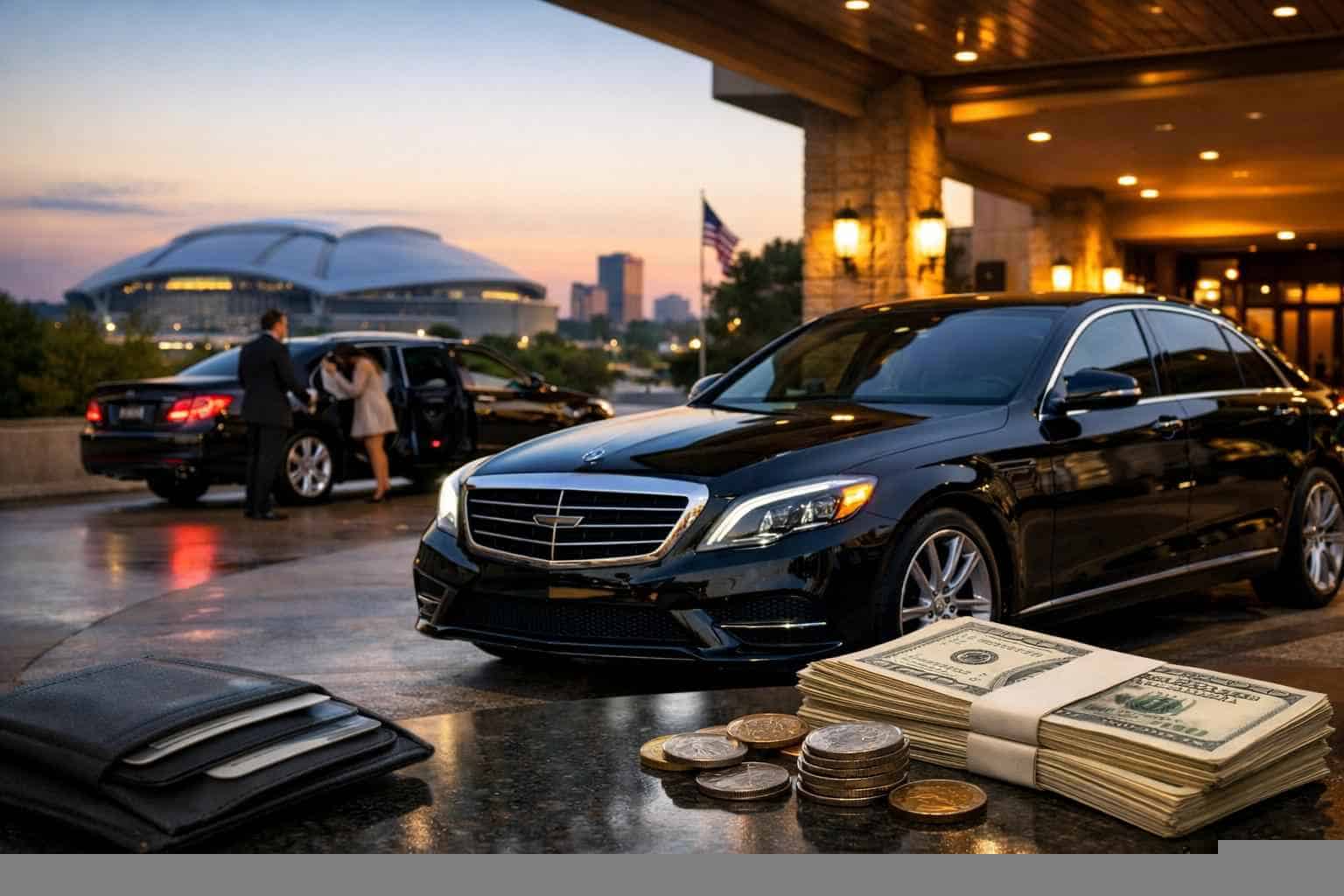 How much does black car service cost in Arlington Texas?