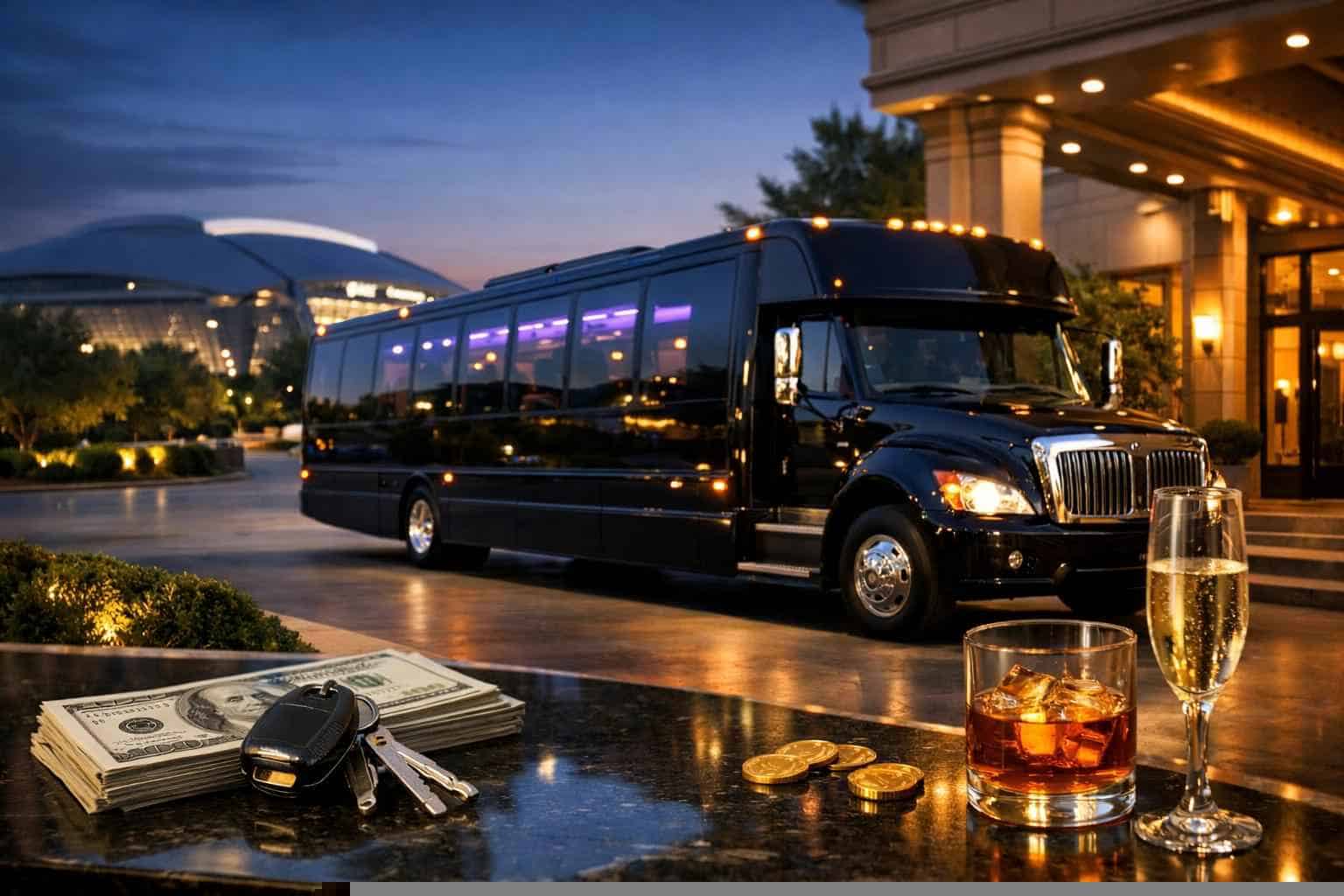 How Much Does A Black Party Bus Cost In Arlington?