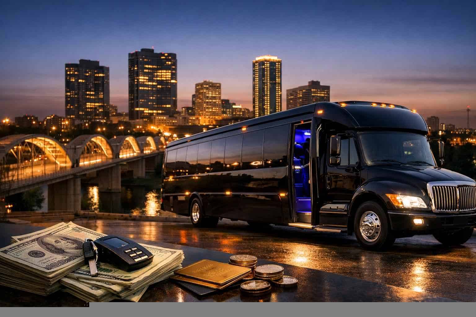 How Much Does Black Party Bus Rental Cost In Fort Worth?