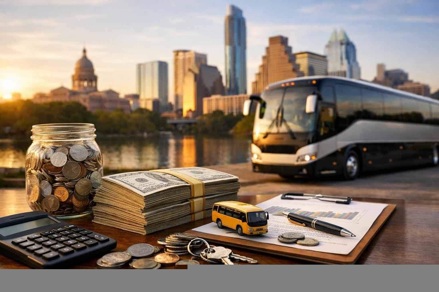 How much does charter bus rental cost in Austin Texas