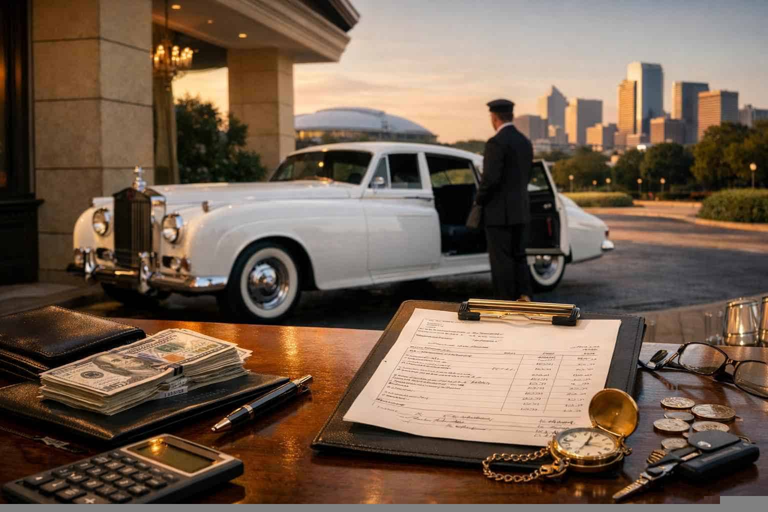 How much does classic car chauffeur service cost in Arlington Texas?