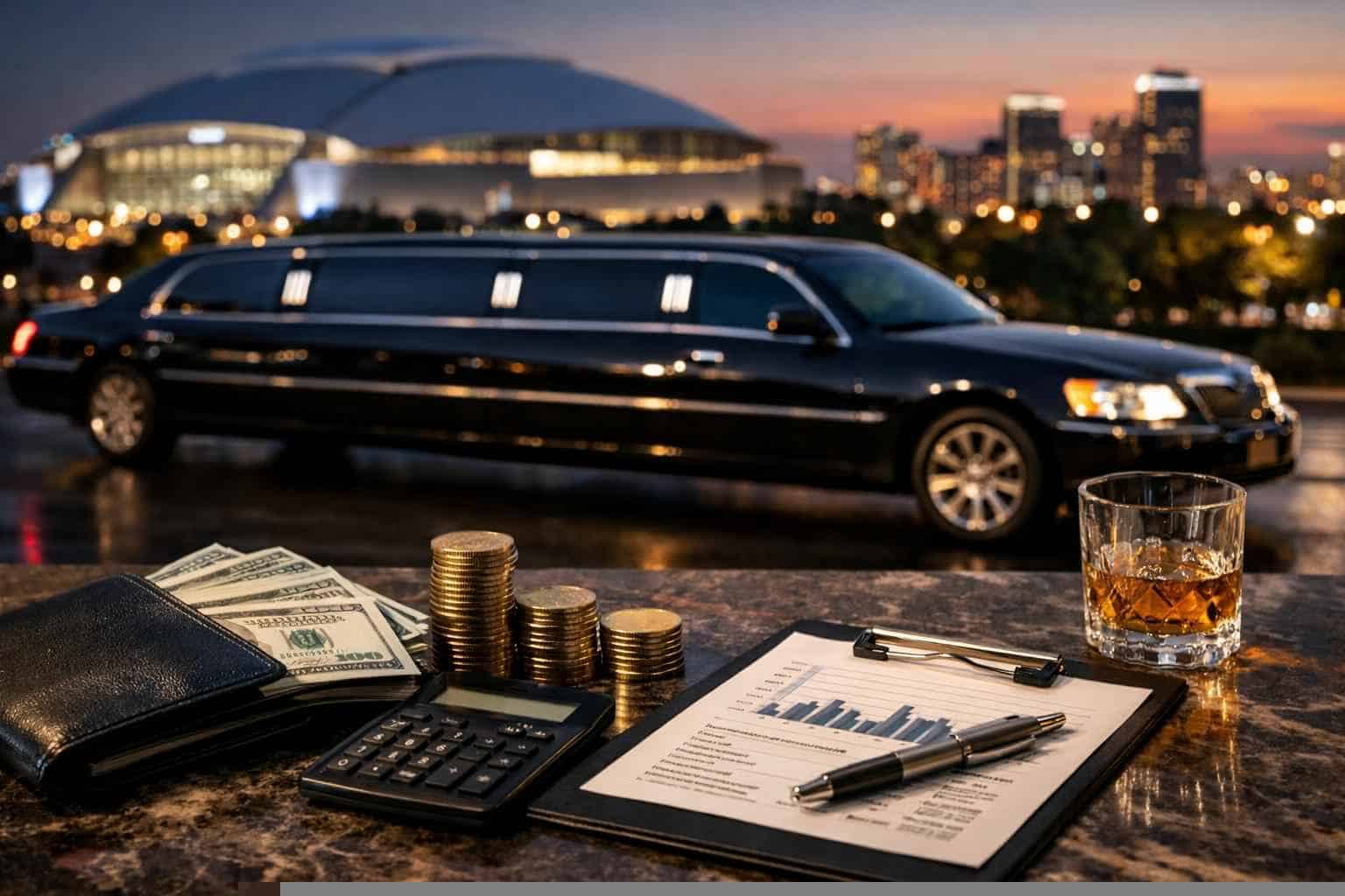 How much does limousine service cost in Arlington Texas?