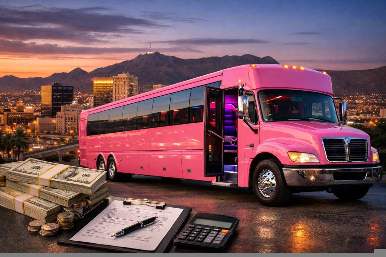 How Much Does A Pink Party Bus Cost In El Paso?