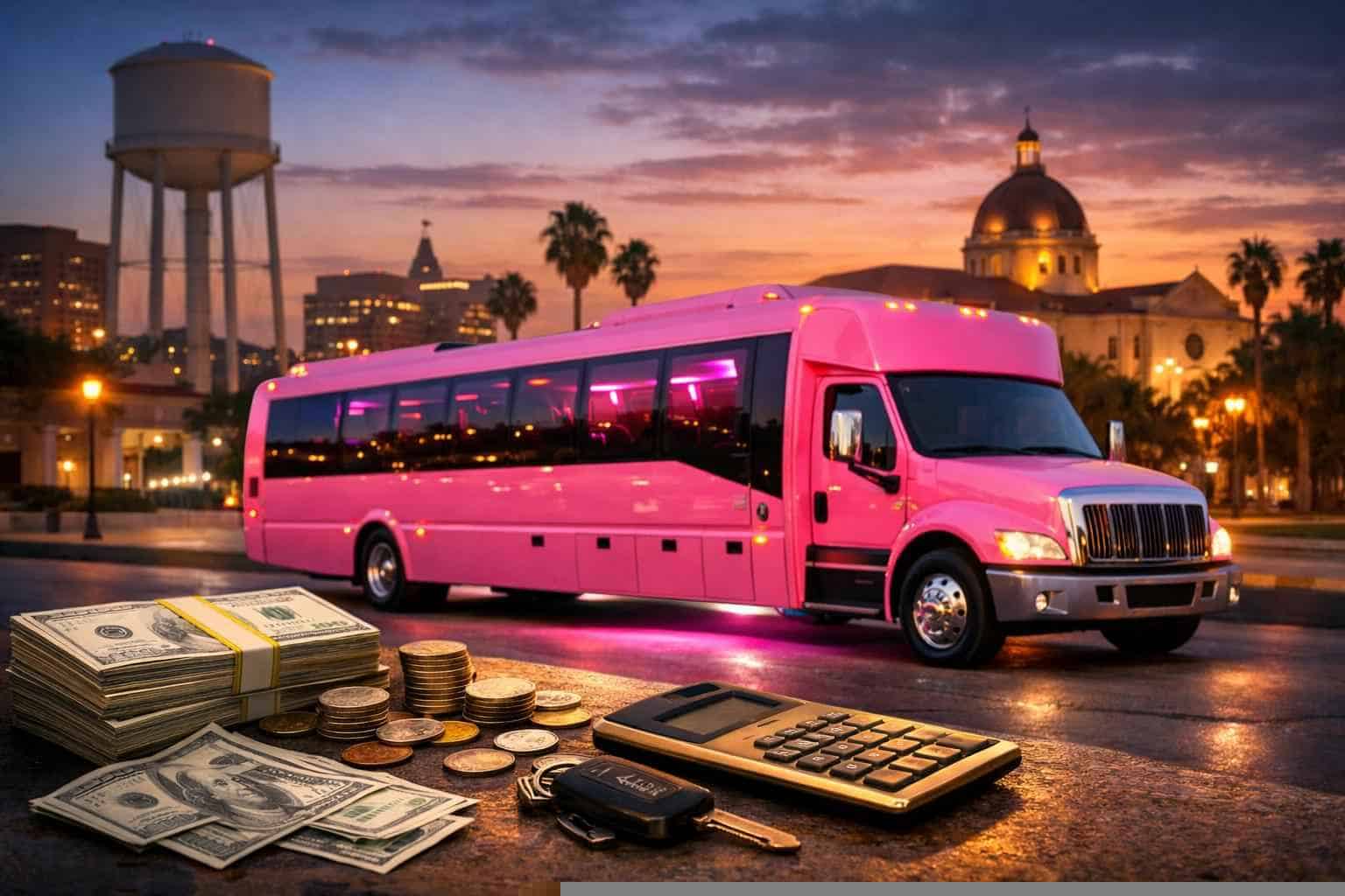 How Much Is A Pink Party Bus In Laredo?